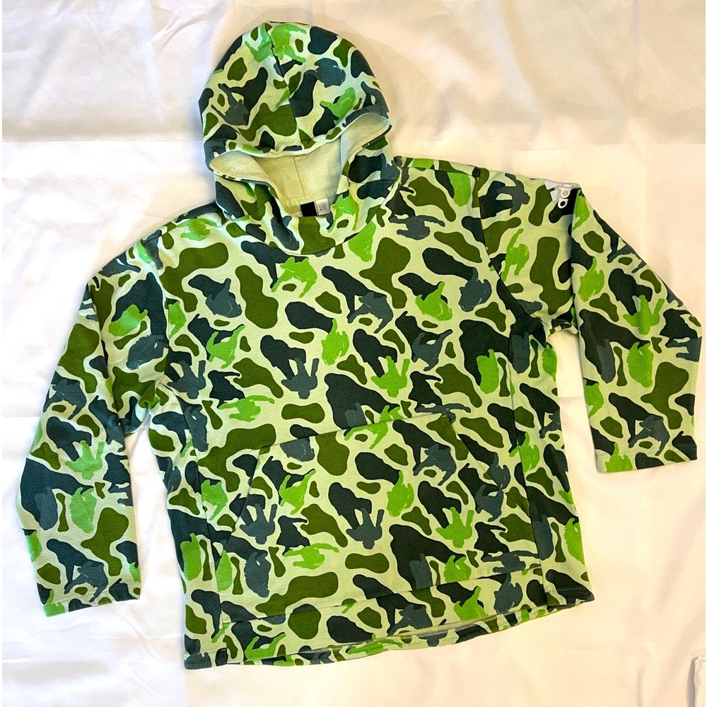 Adidas Men’s Pharrell Williams NERD Champ ID Camo Hoodie Pullover XL